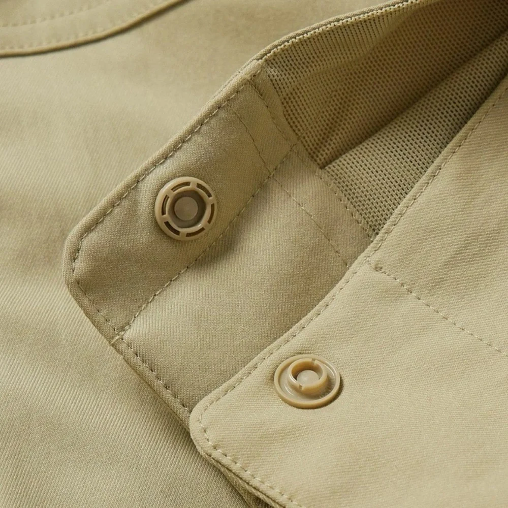 Lululemon Men’s Twill Full Zip Moto Jacket Compass Khaki XL NWT - Picture 10 of 12